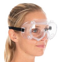 Schutzbrille, belüftet | PVC transparent...